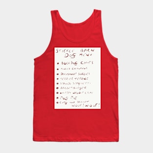 Dog menu finest snacks in the Lake District Tank Top